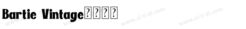 Bartie Vintage字体转换